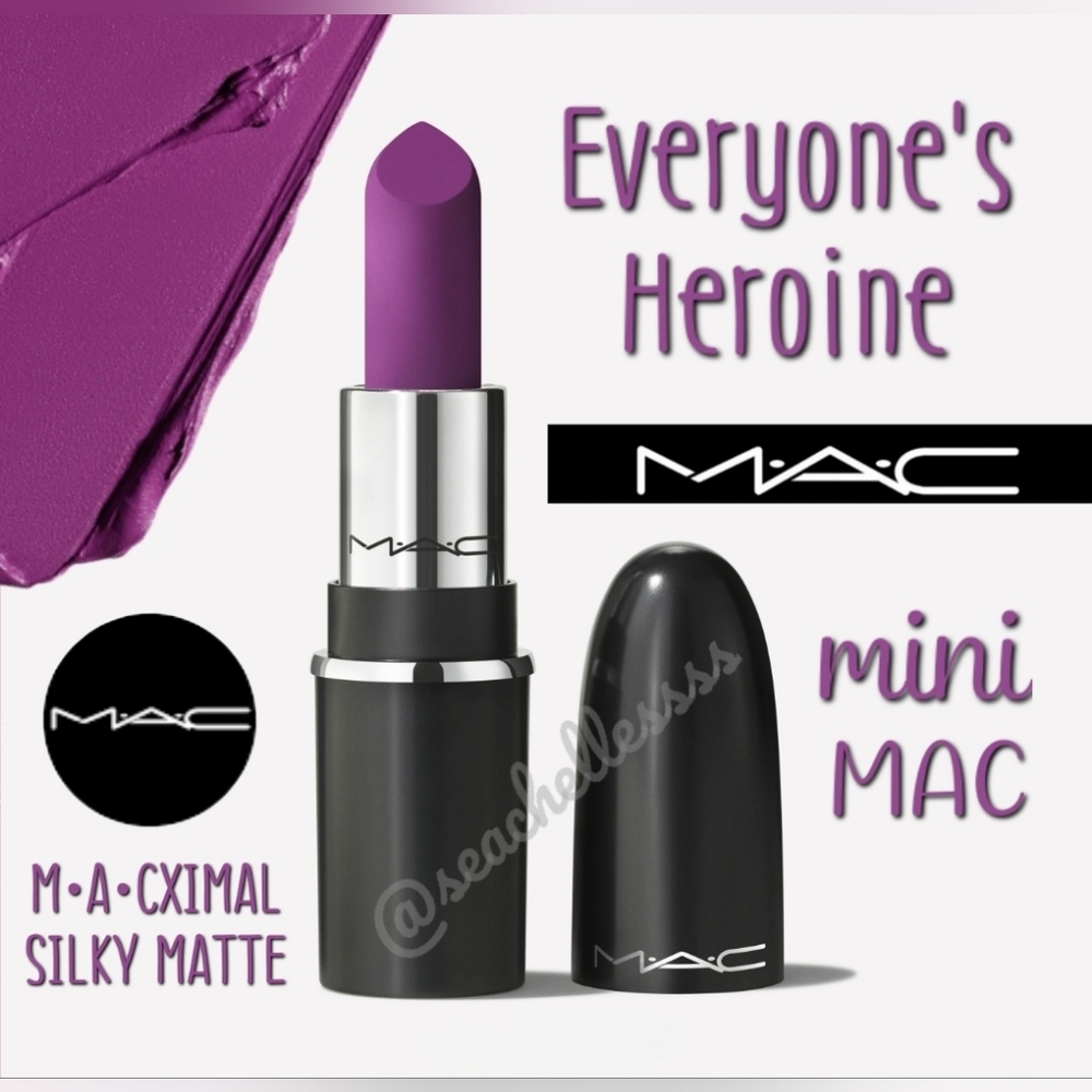 MAC Cosmetics Mini Lipstick Silky Matte Everyone's Heroine Brand New In Box - Picture 2 of 7